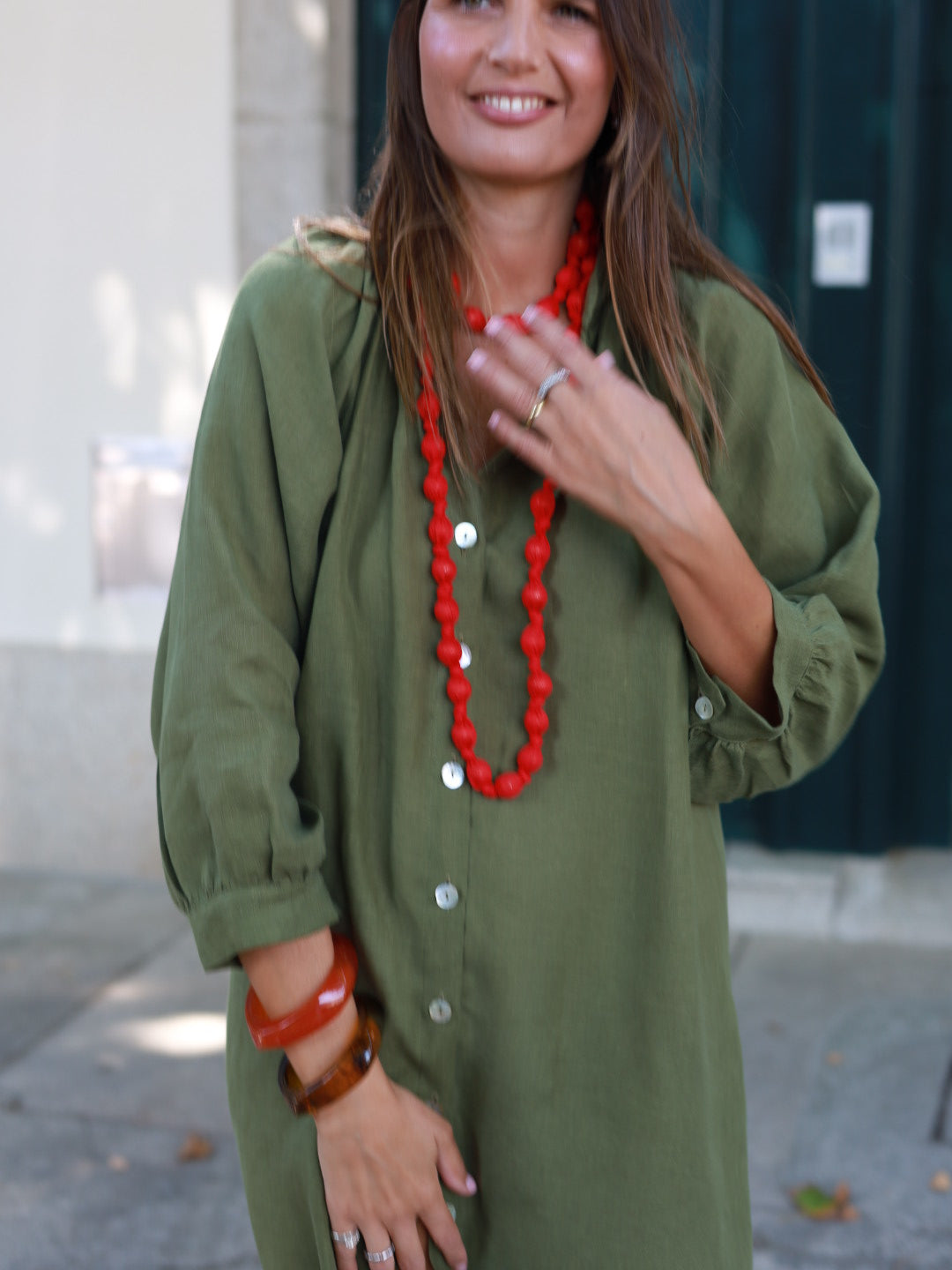 Vestido FRUFRU verde