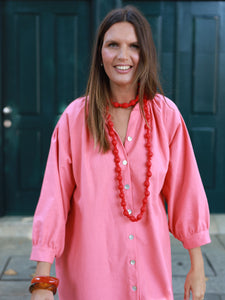 Vestido FRUFRU coral