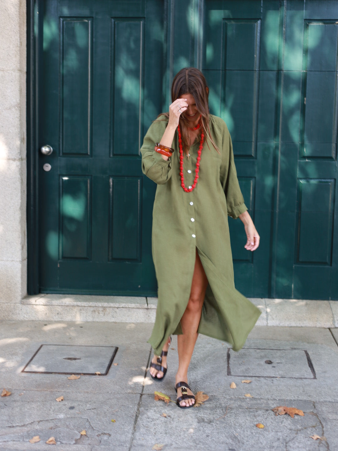 Vestido FRUFRU verde