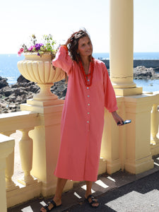 Vestido FRUFRU coral