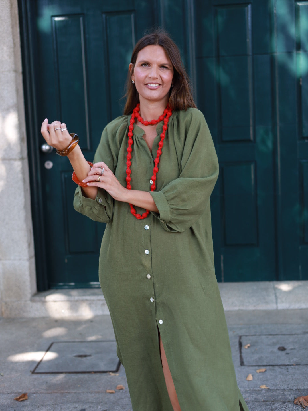 Vestido FRUFRU verde
