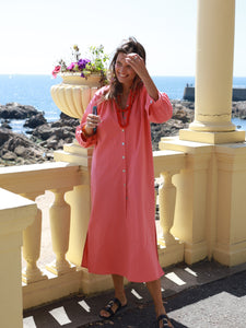 Vestido FRUFRU coral