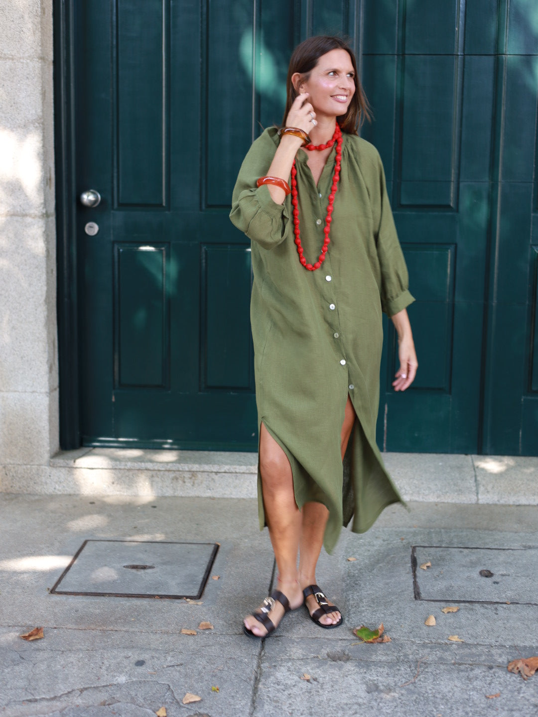 Vestido FRUFRU verde