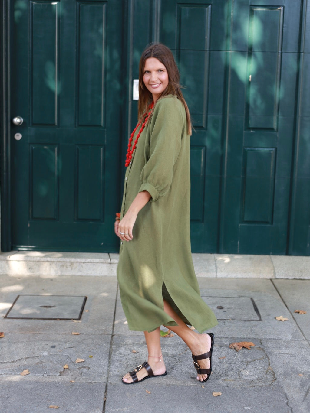 Vestido FRUFRU verde
