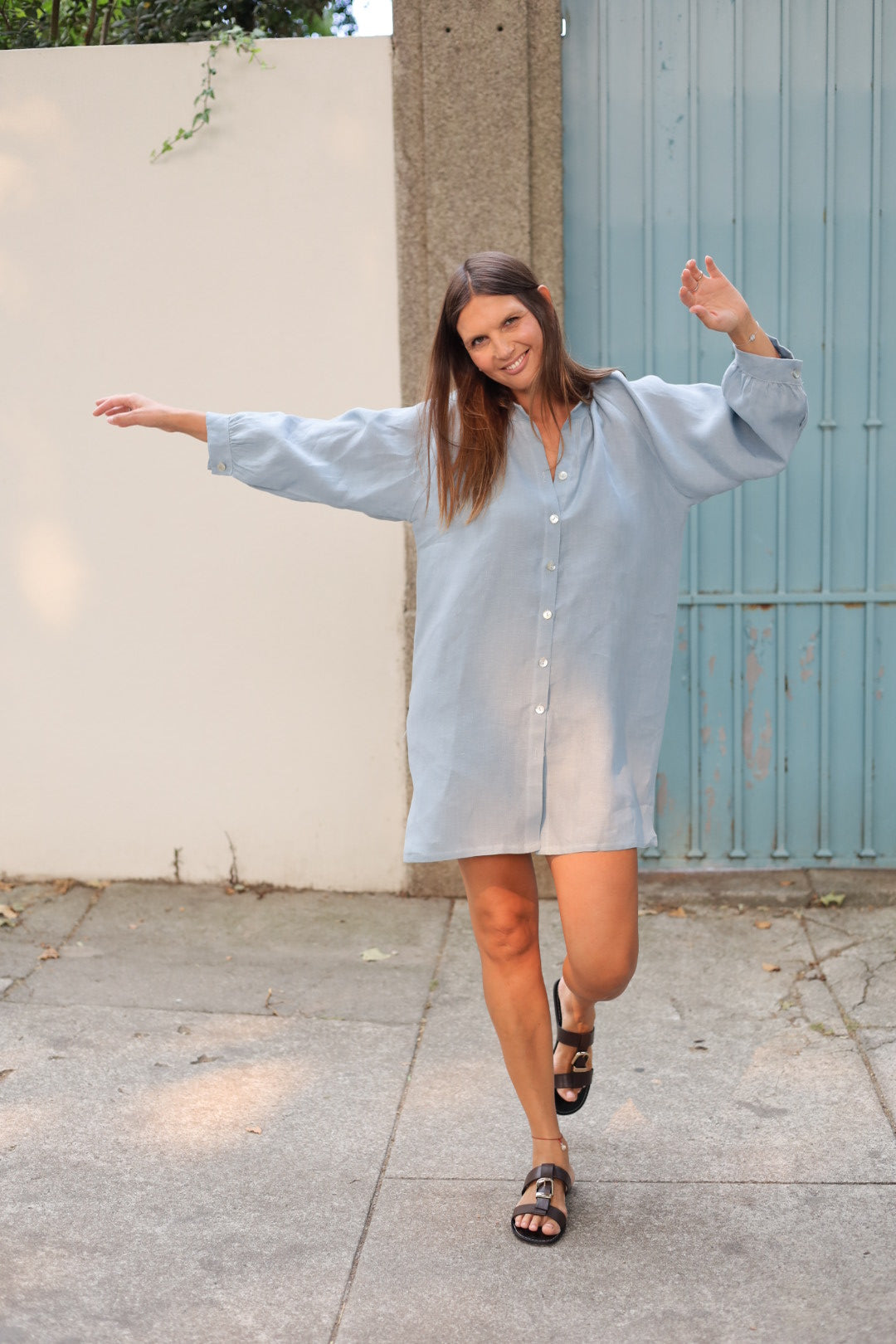 Vestido FRIDA studio azul
