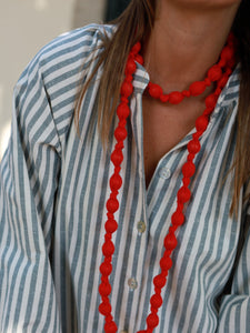 Vestido FRUFRU riscas azuis